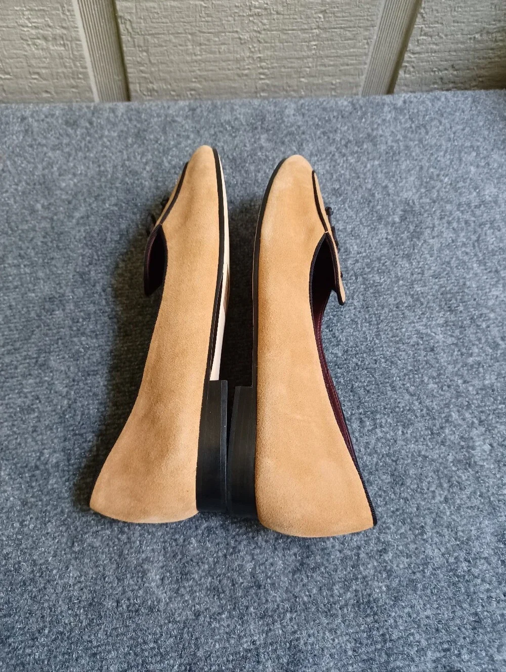 Kate Spade Devi Suede Loafers Size 10 B Women Bow Slip On In Bungalow Brown
